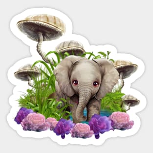 The Cutest Baby Elephant  You Will Ever See Sticker